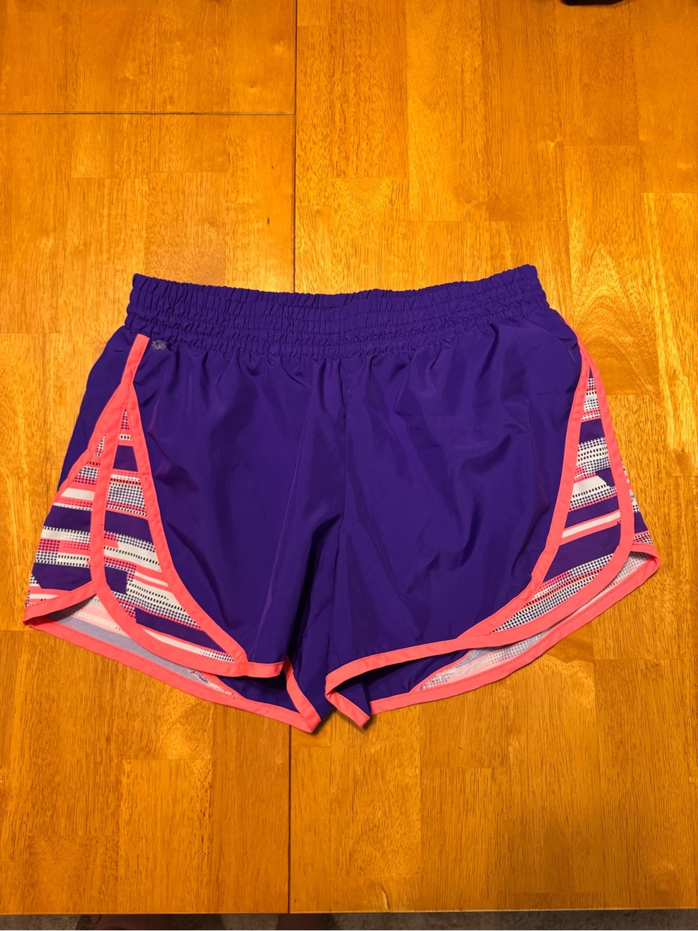 tek gear Purple Athletic Shorts with Pink Trim